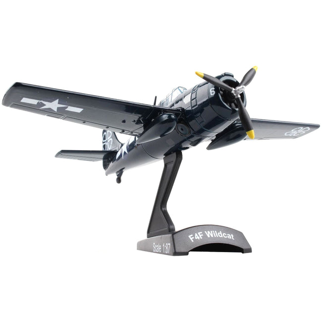 Grumman F4F Wildcat Aircraft 6 "USS Petrof Bay" United States Navy 1/87 (HO) Diecast Model Airplane by Postage Stamp - Postage Stamp - ModelCars.com
