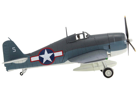 Grumman F6F-3 Hellcat Fighter Aircraft "Ruth-Less Lt. Oscar Chenoweth VF-38 Segi Point Airstrip New Georgia Island" (1943) United States Navy "Air Power Series" 1/72 Diecast Model by Hobby Master-Hobby Master-ModelCars.com