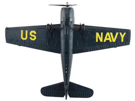 Grumman F6F-5 Hellcat Fighter Aircraft "Blue Angels #1-4 Decals" (1946) United States Navy "Air Power Series" 1/72 Diecast Model by Hobby Master-Hobby Master-ModelCars.com