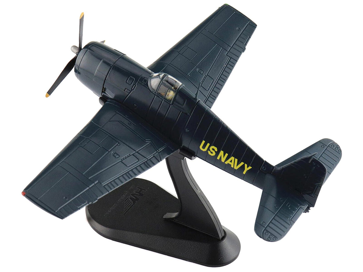 Grumman F6F-5 Hellcat Fighter Aircraft "Blue Angels #1-4 Decals" (1946) United States Navy "Air Power Series" 1/72 Diecast Model by Hobby Master-Hobby Master-ModelCars.com
