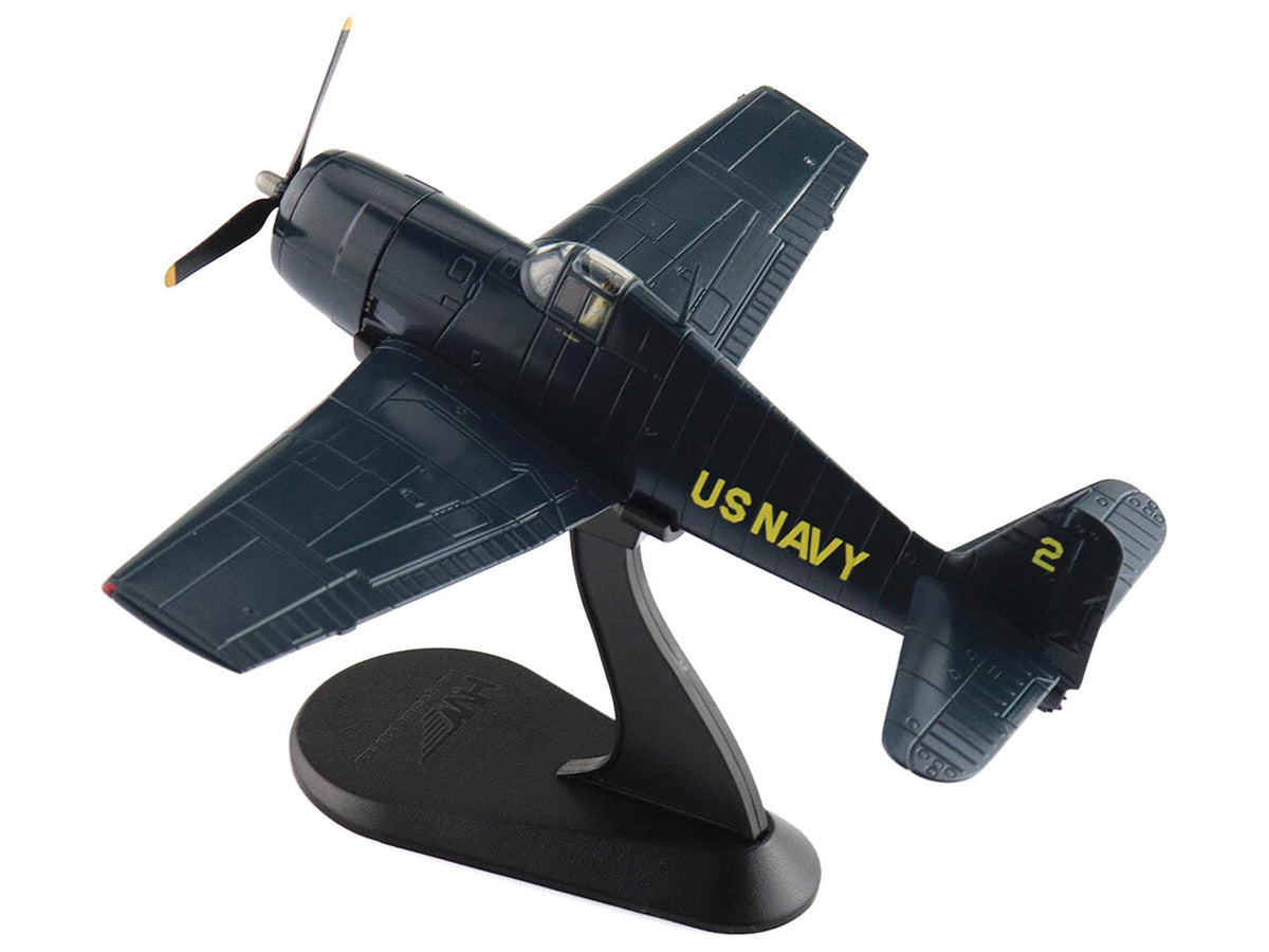 Grumman F6F-5 Hellcat Fighter Aircraft "Blue Angels #2" (1946) United States Navy "Air Power Series" 1/72 Diecast Model by Hobby Master-Hobby Master-ModelCars.com