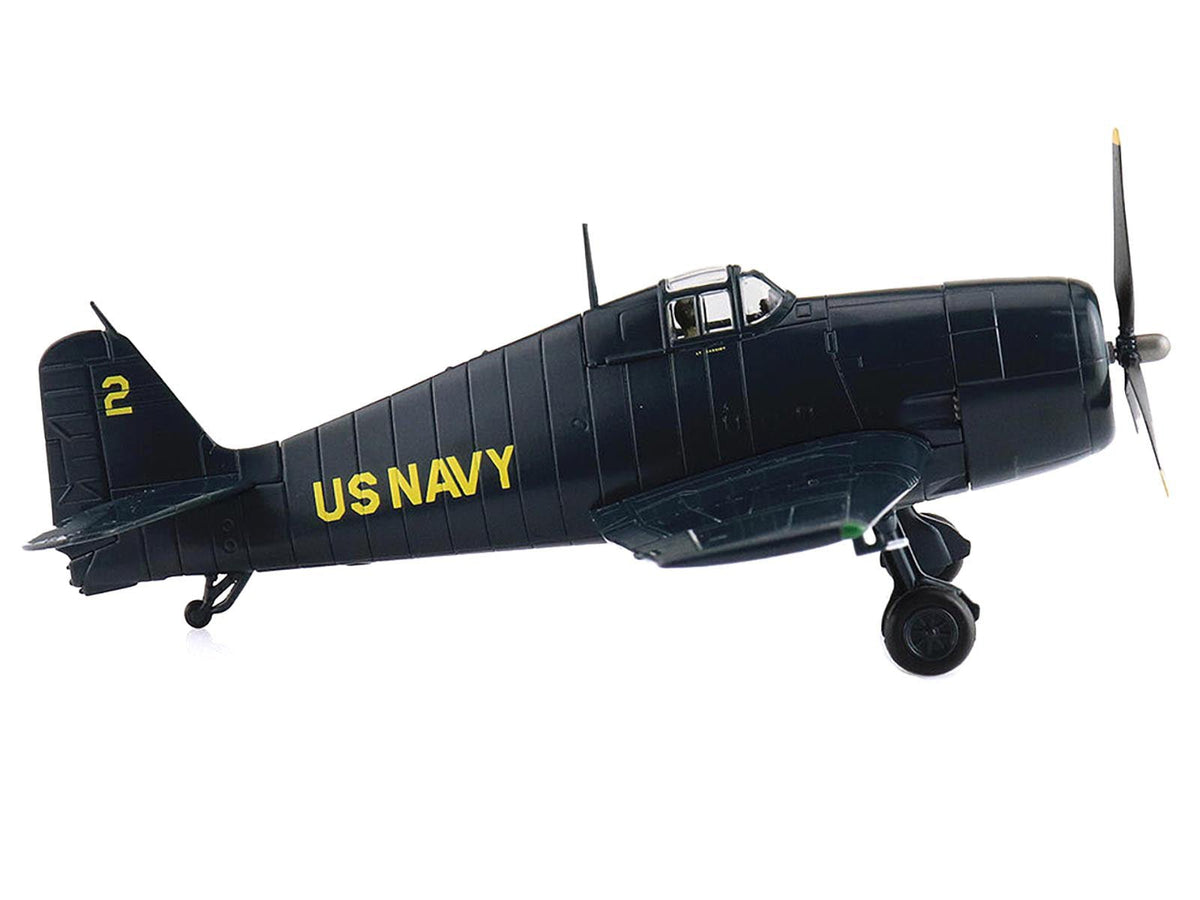Grumman F6F-5 Hellcat Fighter Aircraft "Blue Angels #2" (1946) United States Navy "Air Power Series" 1/72 Diecast Model by Hobby Master-Hobby Master-ModelCars.com