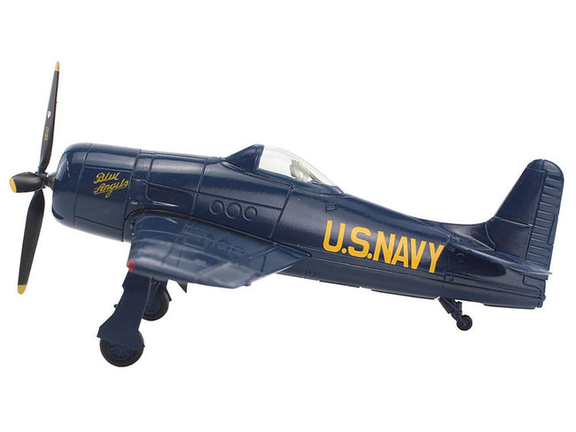 Grumman F8F Bearcat Fighter Aircraft "Blue Angels (#1-5 decals)" (1946) United States Navy "SkyMax Models" Series 1/72 Diecast Model by Hobby Master-Hobby Master-ModelCars.com