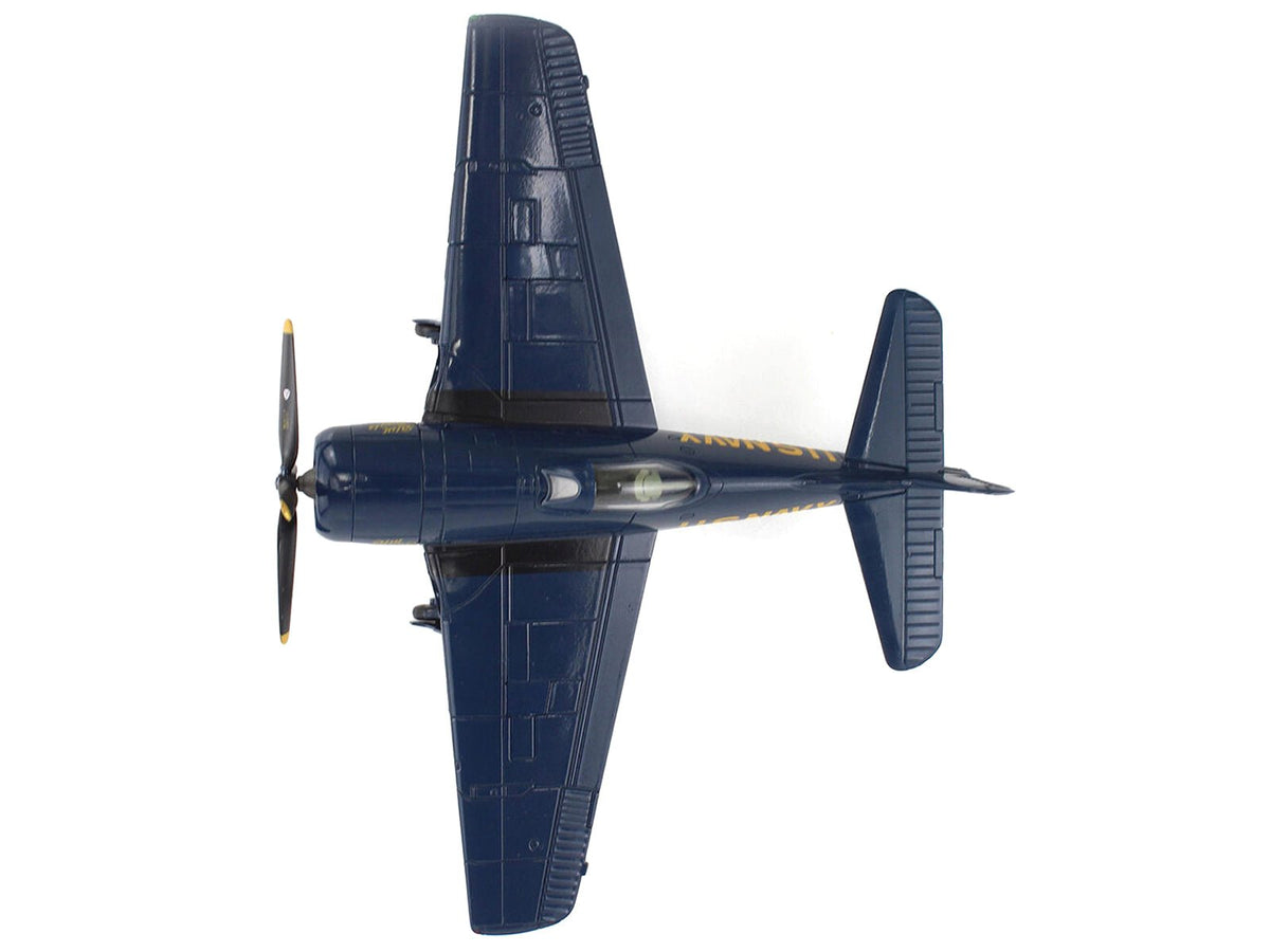 Grumman F8F Bearcat Fighter Aircraft "Blue Angels (#1-5 decals)" (1946) United States Navy "SkyMax Models" Series 1/72 Diecast Model by Hobby Master-Hobby Master-ModelCars.com
