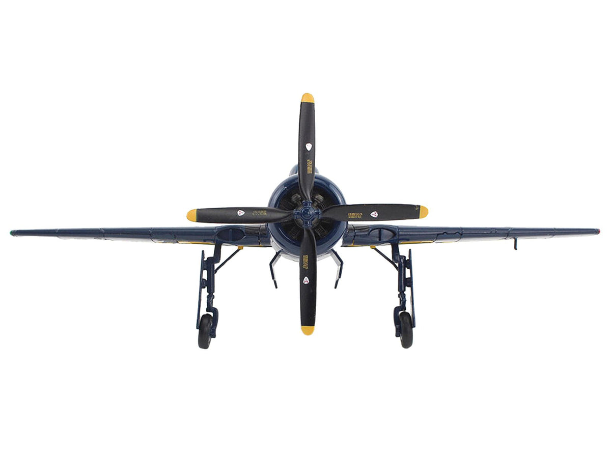Grumman F8F Bearcat Fighter Aircraft "Blue Angels (#1-5 decals)" (1946) United States Navy "SkyMax Models" Series 1/72 Diecast Model by Hobby Master-Hobby Master-ModelCars.com