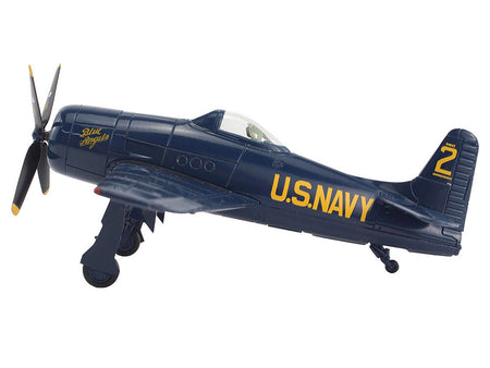 Grumman F8F Bearcat Fighter Aircraft "Blue Angels #2" (1946) United States Navy "SkyMax Models" Series 1/72 Diecast Model by Hobby Master-Hobby Master-ModelCars.com