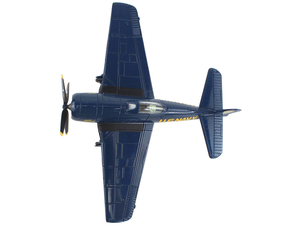 Grumman F8F Bearcat Fighter Aircraft "Blue Angels #2" (1946) United States Navy "SkyMax Models" Series 1/72 Diecast Model by Hobby Master-Hobby Master-ModelCars.com