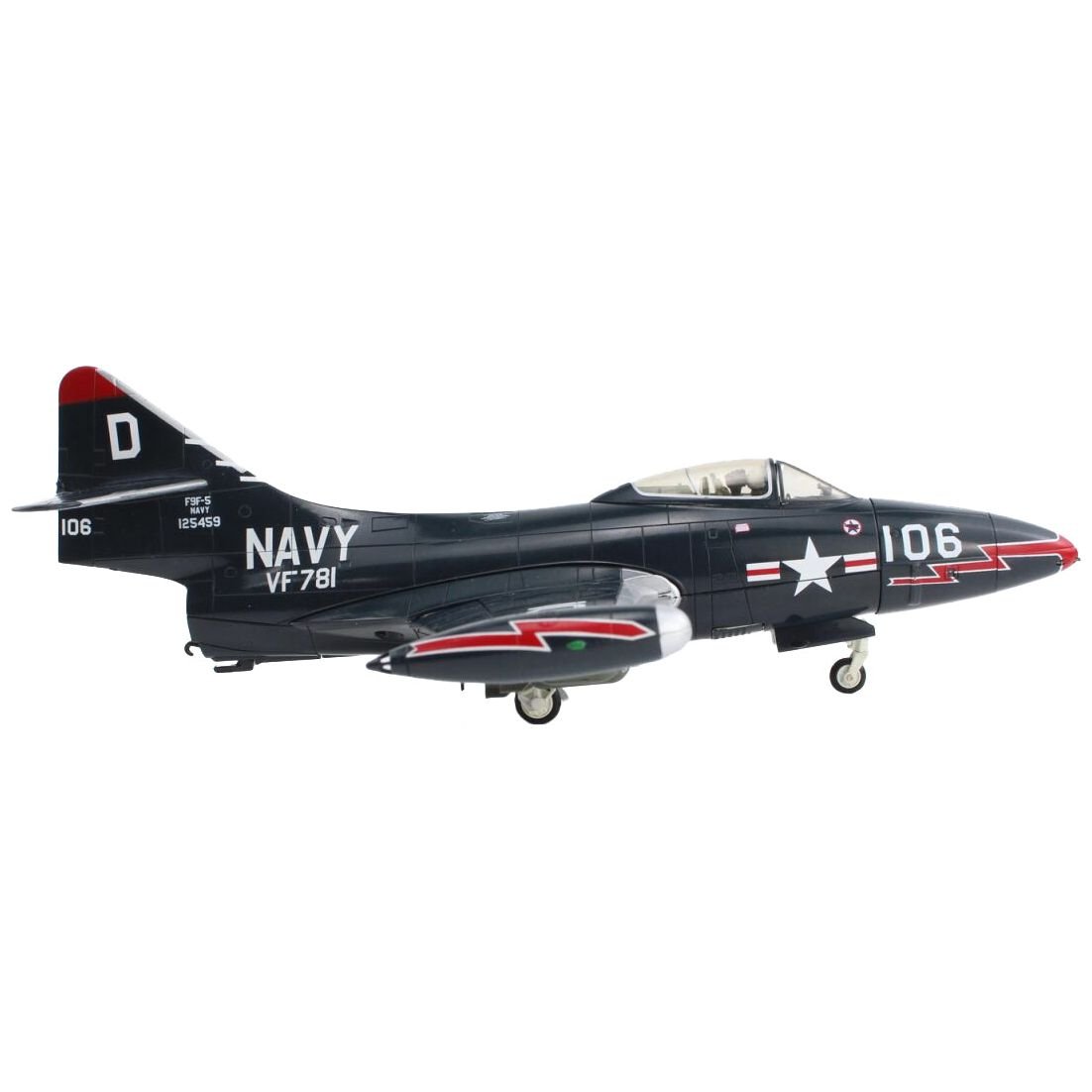 Grumman F9F - 5 Panther Aircraft "Mig - 15s Killer VF - 781 Royce Williams" United States Navy "Air Power Series" 1/48 Diecast Model by Hobby Master - Hobby Master - ModelCars.com