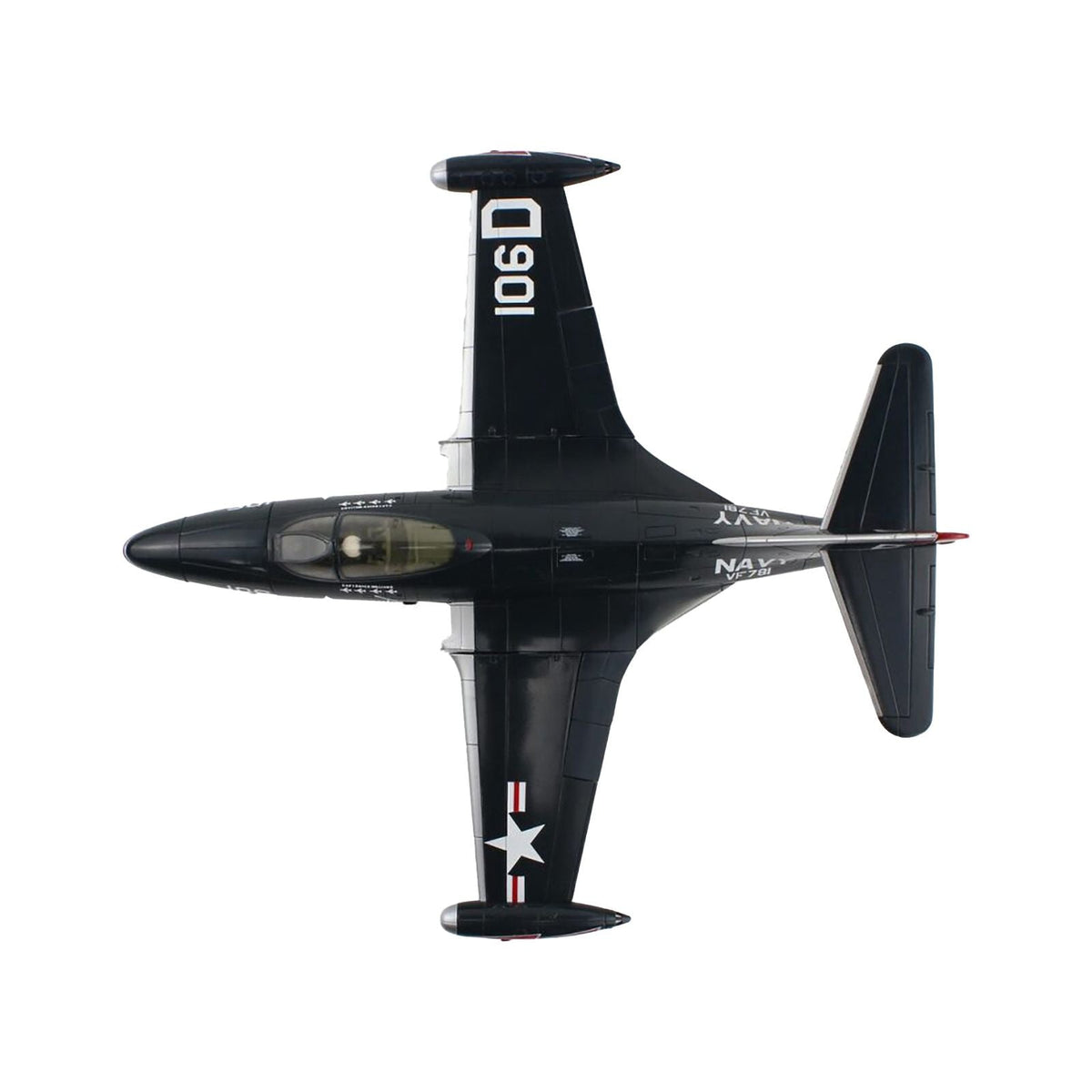 Grumman F9F - 5 Panther Aircraft "VF - 781 Royce Williams Action Speak Louder than Medals" United States Navy "Air Power Series" 1/48 Diecast Model by Hobby Master - Hobby Master - ModelCars.com