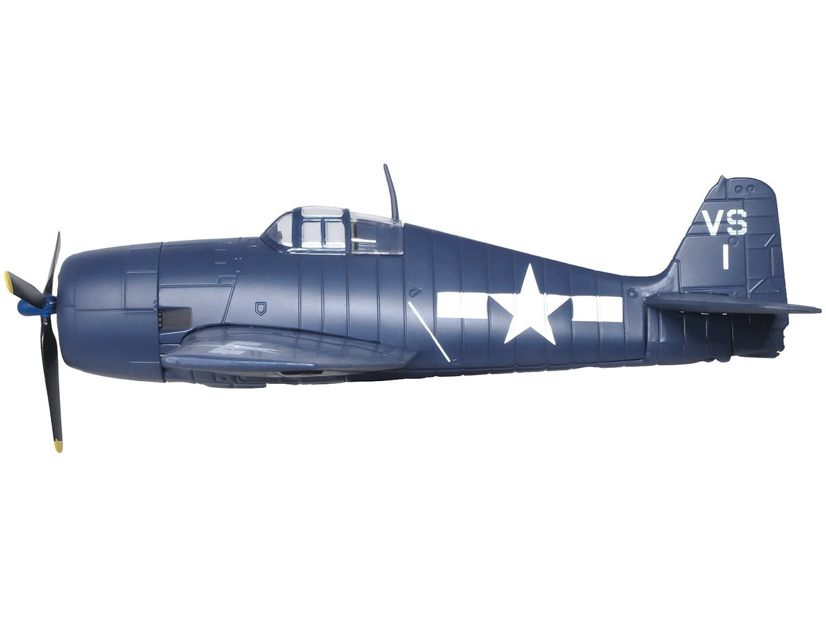 Grumman Hellcat F6F-5 Fighter Aircraft "Lt. Cdr. Willard E. Eder VS-1" (1945) United States Navy "Oxford Aviation" Series 1/72 Diecast Model Airplane by Oxford Diecast-Oxford Diecast-ModelCars.com