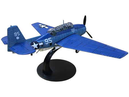 Grumman TBF Avenger Bomber Aircraft "White 95 USS Hornet" (1944) United States Navy 1/72 Diecast Model by Militaria Die Cast-Militaria Die Cast-ModelCars.com