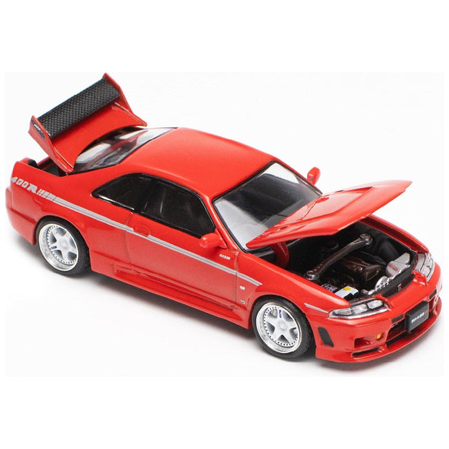 GTR Nismo 400R RHD (Right Hand Drive) Red 1/64 Diecast Model Car by Pop Race-Pop Race-ModelCars.com