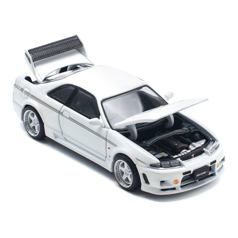 GTR Nismo 400R RHD (Right Hand Drive) White 1/64 Diecast Model Car by Pop Race - Pop Race - ModelCars.com