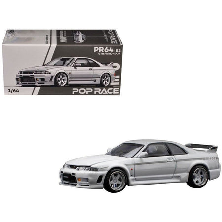 GTR Nismo 400R RHD (Right Hand Drive) White 1/64 Diecast Model Car by Pop Race - Pop Race - ModelCars.com
