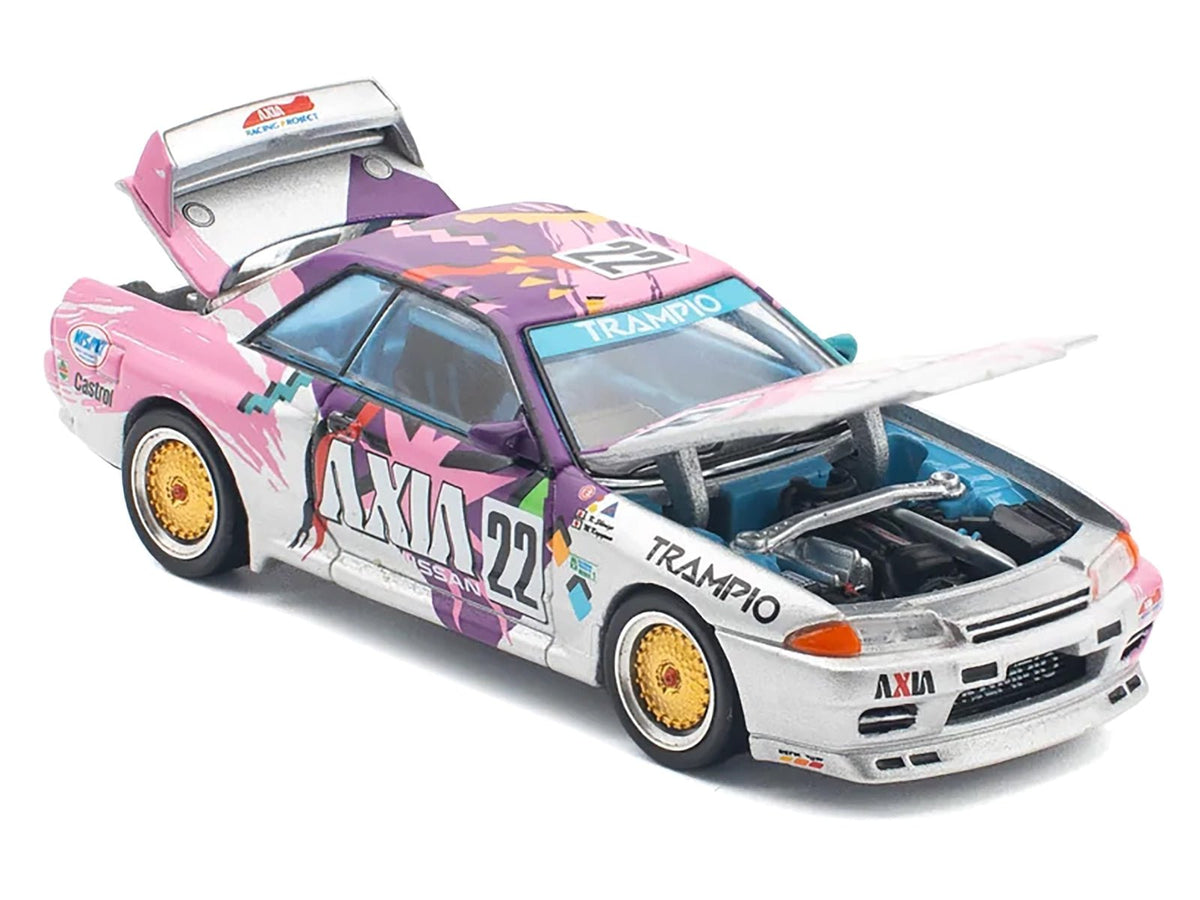 GTR R32 RHD (Right Hand Drive) #22 Masahiko Kageyama - Kazuo Shimizu "Axia" Group A "Japanese Touring Car Championship" (1991) 1/64 Diecast Model Car by Pop Race-Pop Race-ModelCars.com