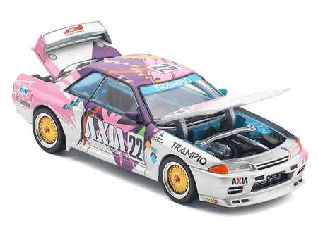 GTR R32 RHD (Right Hand Drive) #22 Masahiko Kageyama - Kazuo Shimizu "Axia" Group A "Japanese Touring Car Championship" (1991) 1/64 Diecast Model Car by Pop Race-Pop Race-ModelCars.com