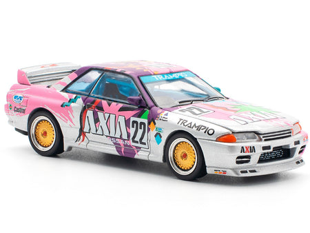 GTR R32 RHD (Right Hand Drive) #22 Masahiko Kageyama - Kazuo Shimizu "Axia" Group A "Japanese Touring Car Championship" (1991) 1/64 Diecast Model Car by Pop Race-Pop Race-ModelCars.com