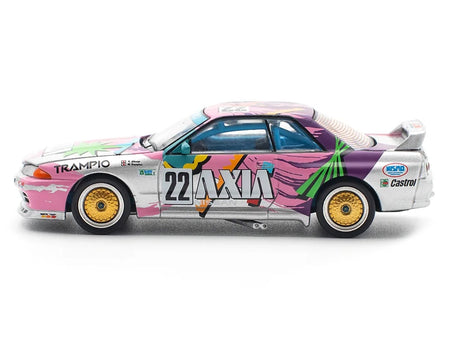 GTR R32 RHD (Right Hand Drive) #22 Masahiko Kageyama - Kazuo Shimizu "Axia" Group A "Japanese Touring Car Championship" (1991) 1/64 Diecast Model Car by Pop Race-Pop Race-ModelCars.com