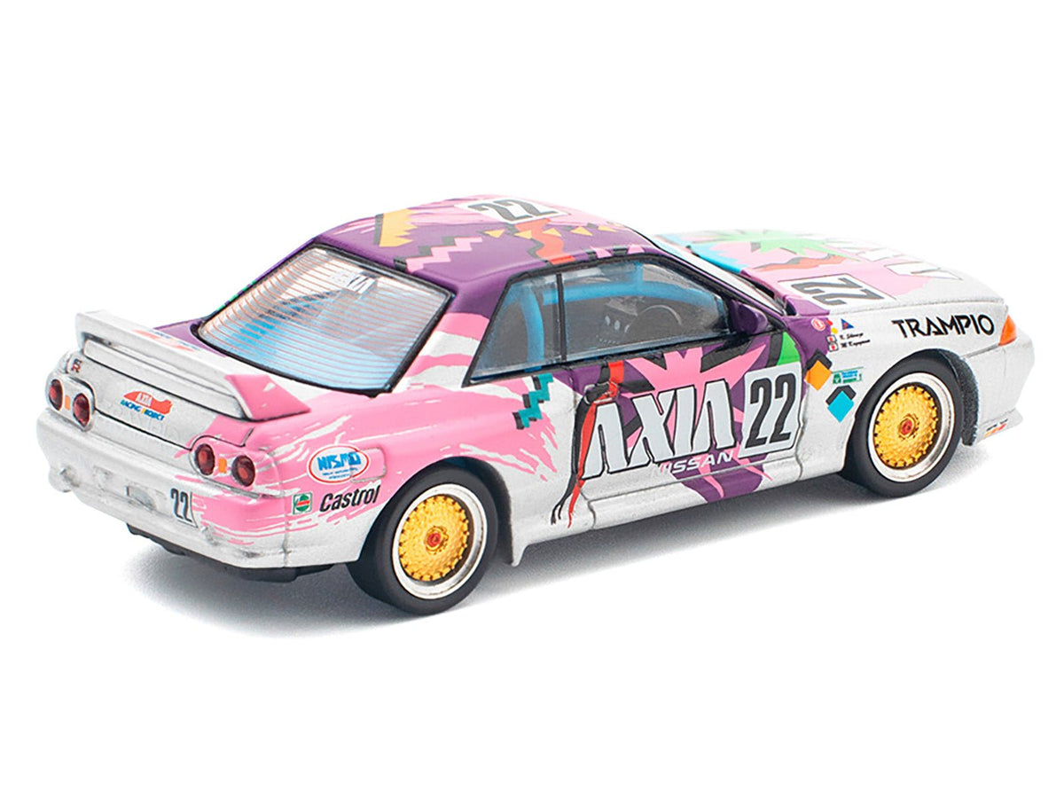 GTR R32 RHD (Right Hand Drive) #22 Masahiko Kageyama - Kazuo Shimizu "Axia" Group A "Japanese Touring Car Championship" (1991) 1/64 Diecast Model Car by Pop Race-Pop Race-ModelCars.com