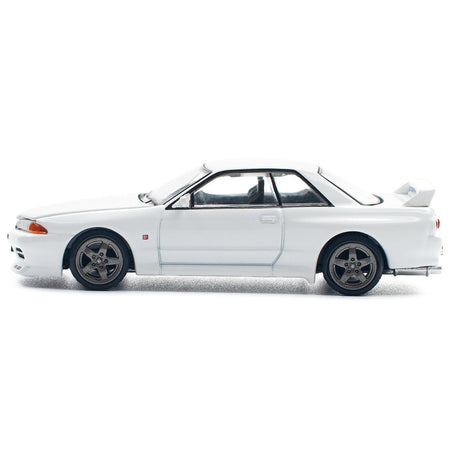 GTR R32 RHD (Right Hand Drive) Crystal White 1/64 Diecast Model Car by Pop Race - Pop Race - ModelCars.com