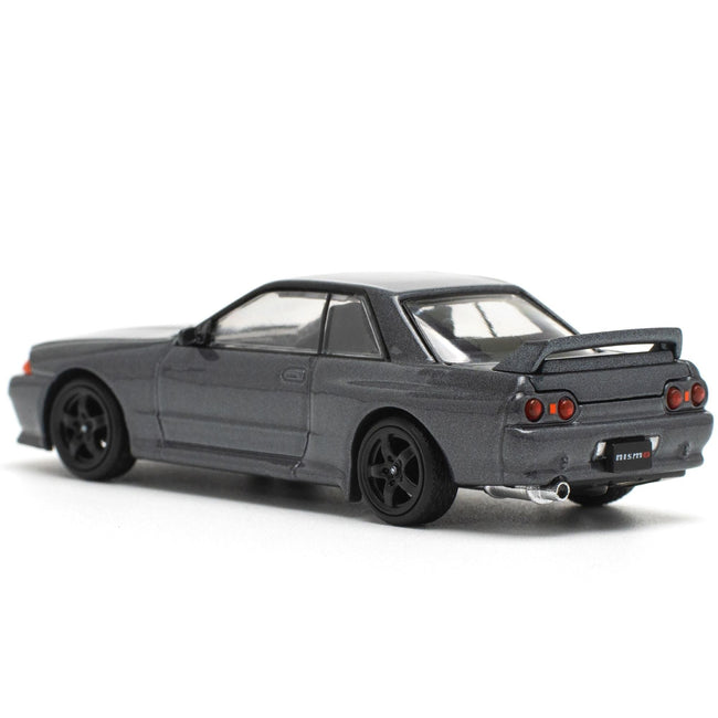 GTR R32 RHD (Right Hand Drive) Gun Gray Metallic 1/64 Diecast Model Car by Pop Race-Pop Race-ModelCars.com