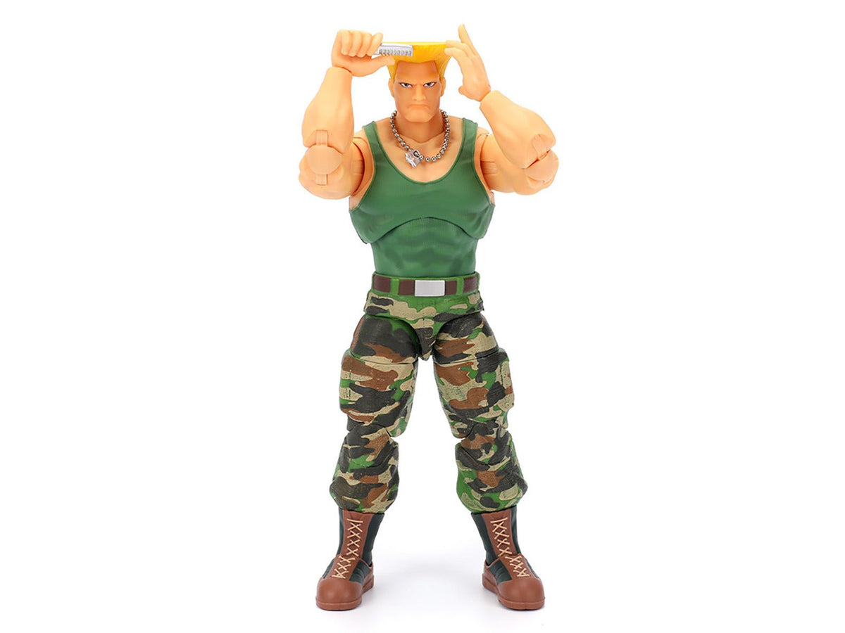 Guile 6" Moveable Figure with Accessories and Alternate Head and Hands "Ultra Street Fighter II: The Final Challengers" (2017) Video Game Model by Jada-Jada-ModelCars.com