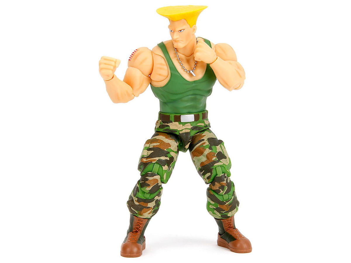 Guile 6" Moveable Figure with Accessories and Alternate Head and Hands "Ultra Street Fighter II: The Final Challengers" (2017) Video Game Model by Jada-Jada-ModelCars.com
