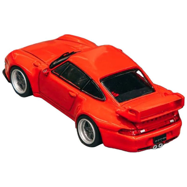 Gunther Werks 993 Red "Road64" Series 1/64 Diecast Model Car by Tarmac Works - Tarmac Works - ModelCars.com