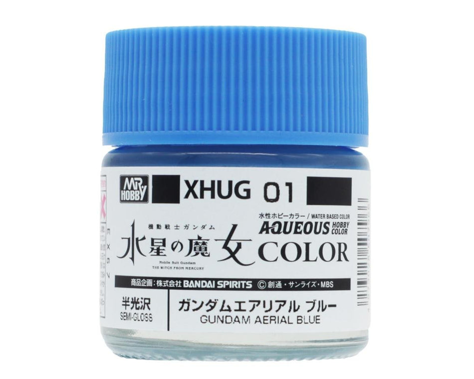 MR. HOBBY PAINTS AND TOOLS GUNDAM AERIAL BLUE GSI AQUEOUS
This product was added to our catalog on March 4, 2024