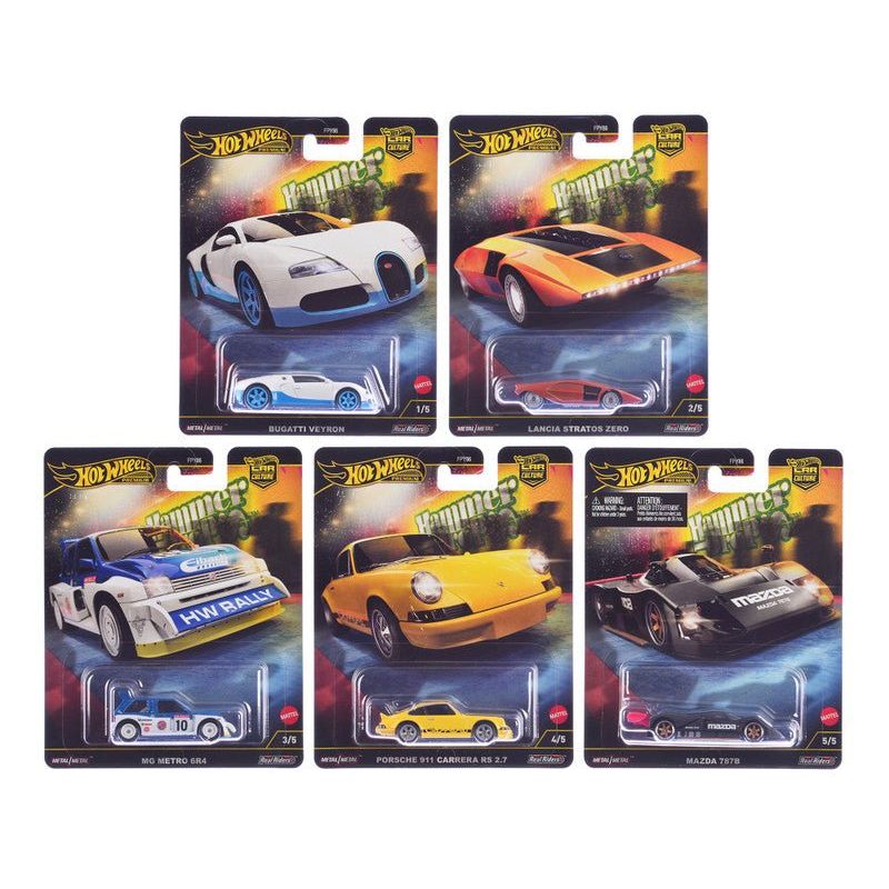 "Hammer Drop" 5 piece Set "Car Culture" 2024 Series F Diecast Model Cars by Hot Wheels - Hotwheels - ModelCars.com