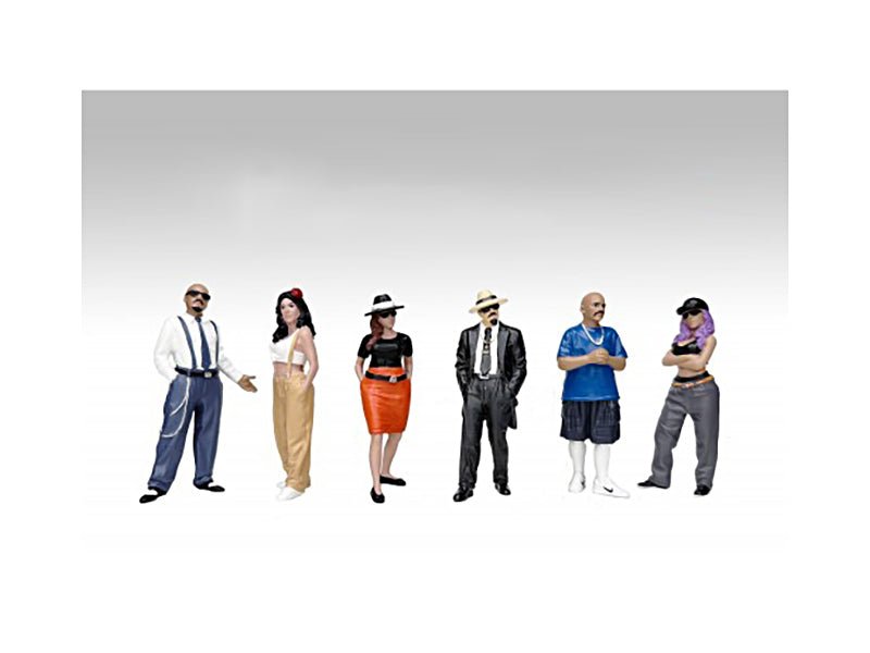 "Hanging Out 3" 6 piece Figure Set for 1/18 Scale Models by American Diorama-American Diorama-ModelCars.com
