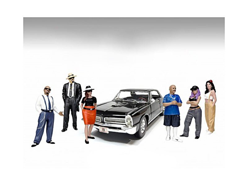 "Hanging Out 3" 6 piece Figure Set for 1/24 Scale Models by American Diorama-American Diorama-ModelCars.com