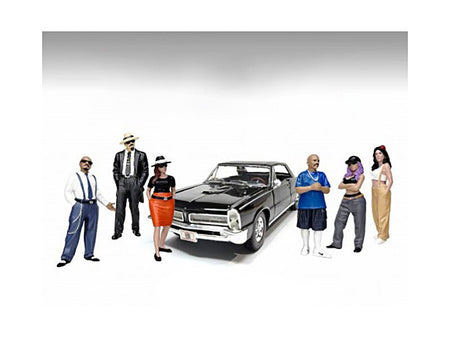 "Hanging Out 3" 6 piece Figure Set for 1/24 Scale Models by American Diorama-American Diorama-ModelCars.com