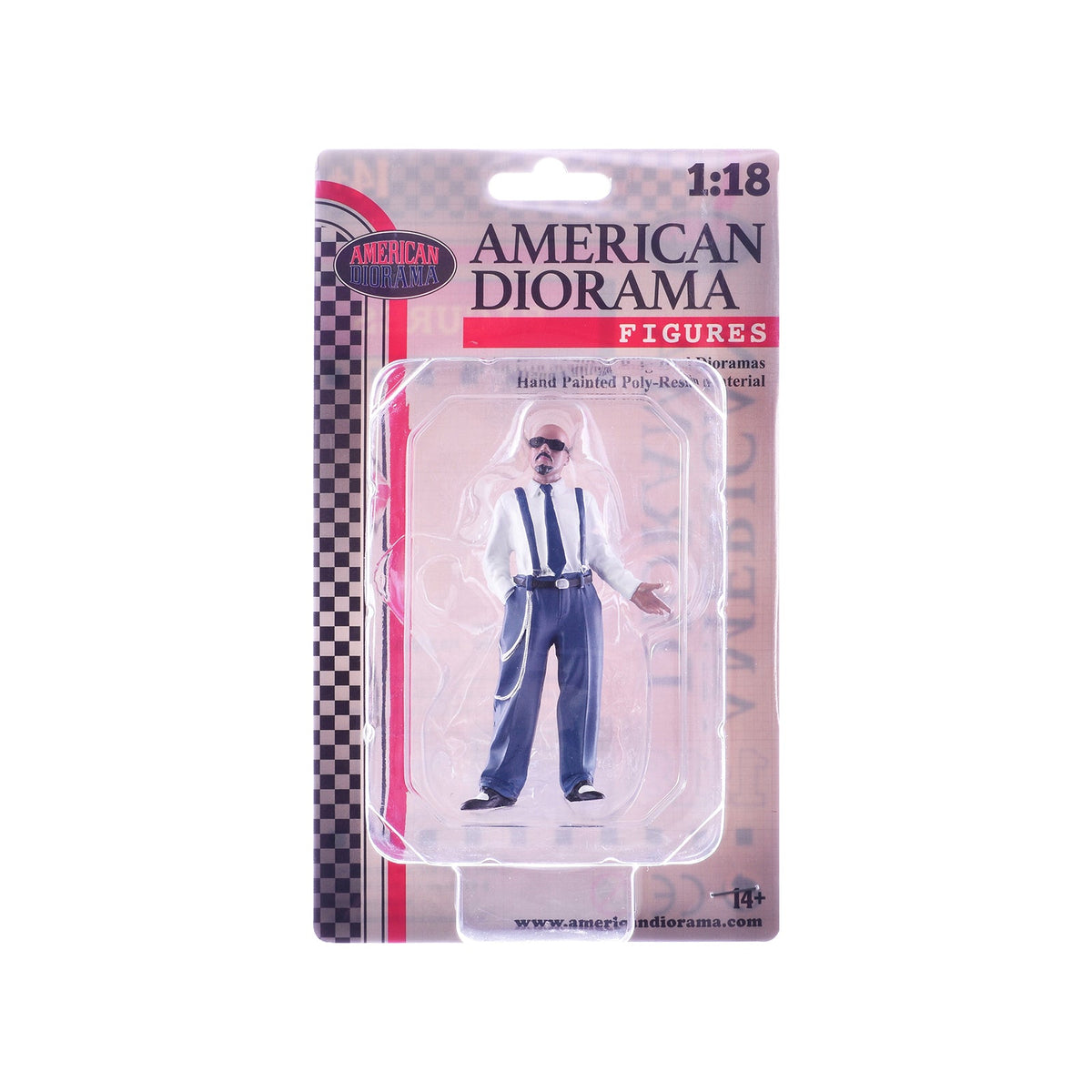 "Hanging Out 3" Figure 1 for 1/18 Scale Models by American Diorama-American Diorama-ModelCars.com