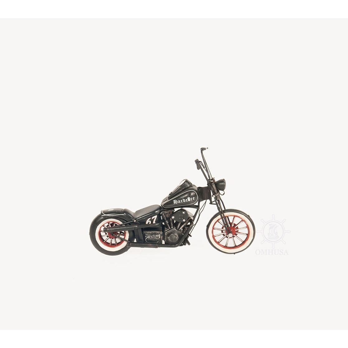 Hardcore 67 Chopper Motorcycle Metal Handmade - Old Modern - ModelCars.com