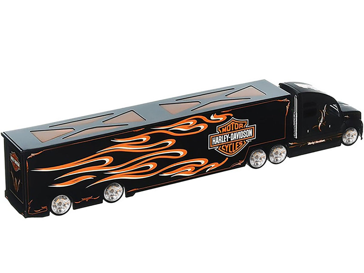 Harley Davidson Custom Hauler Trailer Black "Custom Haulers" Series 1/64 Diecast Model by Maisto-Maisto-ModelCars.com
