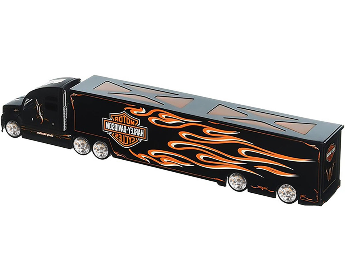 Harley Davidson Custom Hauler Trailer Black "Custom Haulers" Series 1/64 Diecast Model by Maisto-Maisto-ModelCars.com