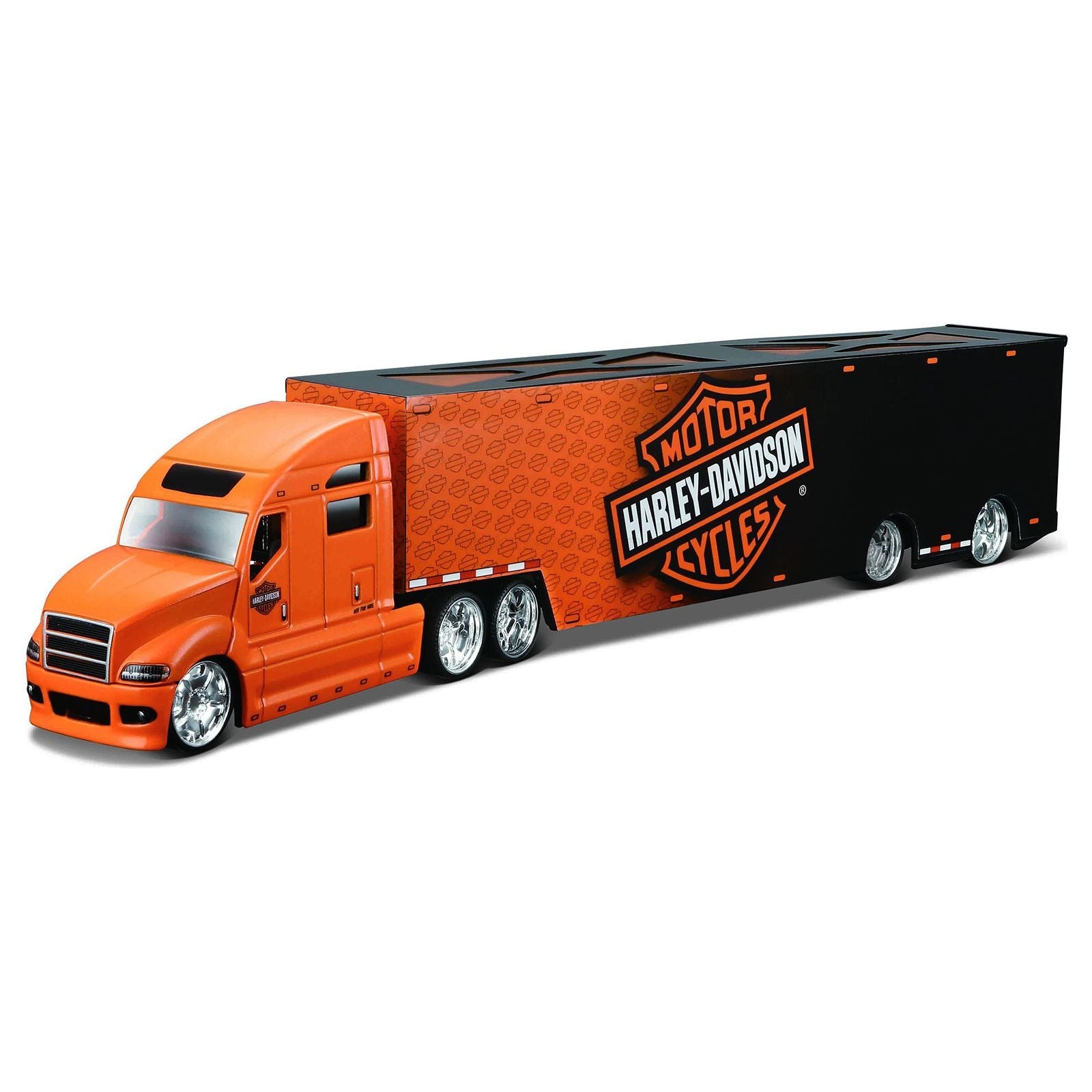 Harley Davidson Custom Hauler Trailer Orange "Custom Haulers" Series 1/64 Diecast Model by Maisto - Maisto - ModelCars.com