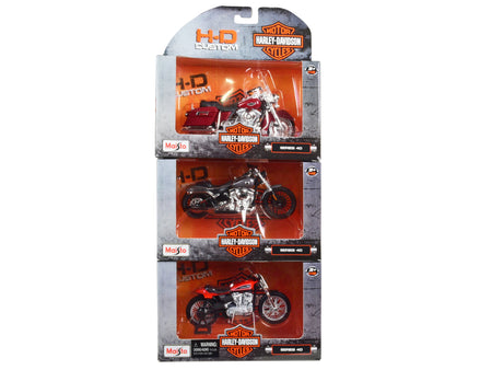 Harley-Davidson Motorcycles 6 piece Set Series 40 1/18 Diecast Models by Maisto-Maisto-ModelCars.com