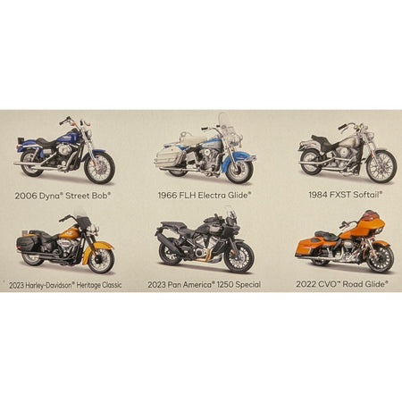 Harley-Davidson Motorcycles 6 piece Set Series 44 1/18 Diecast Models by Maisto-Maisto-ModelCars.com