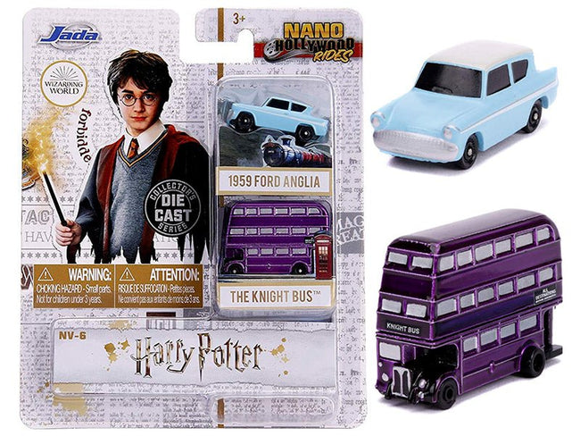 "Harry Potter" 2 piece Set "Nano Hollywood Rides" Diecast Models by Jada-Jada-ModelCars.com