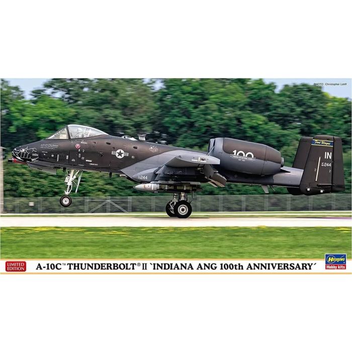 Hasegawa 1/72 A-10C Thunderbolt II Indiana ANG 100th Anniversary Limited Edition Plastic Model Kit-Hasegawa-ModelCars.com