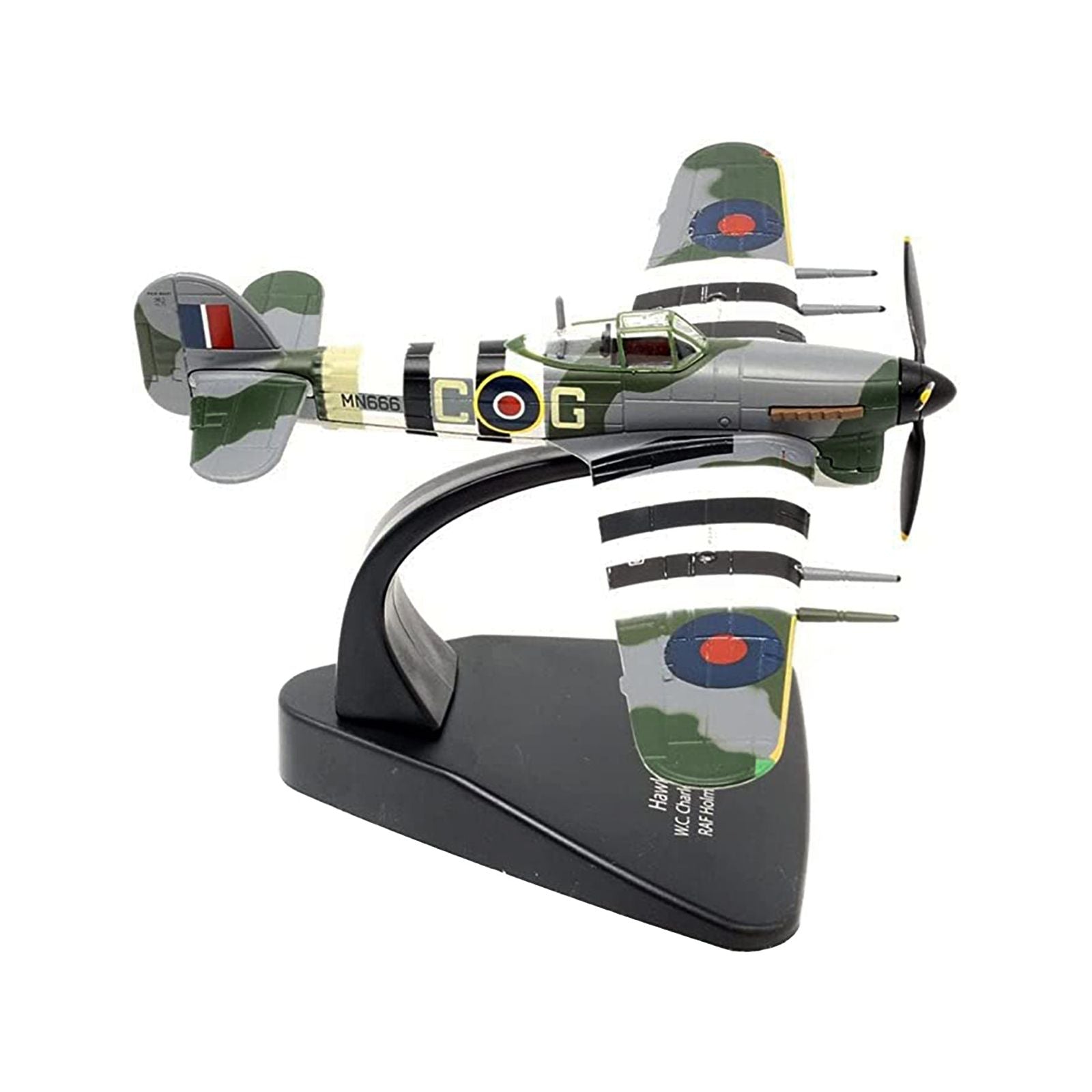 Hawker Typhoon 1B War Plane W.C. Charles Green 121 Squadron RAF Holmsley South (June 1944) "Oxford Aviation" Series 1/72 Diecast Model Airplane by Oxford Diecast - Oxford Diecast - ModelCars.com