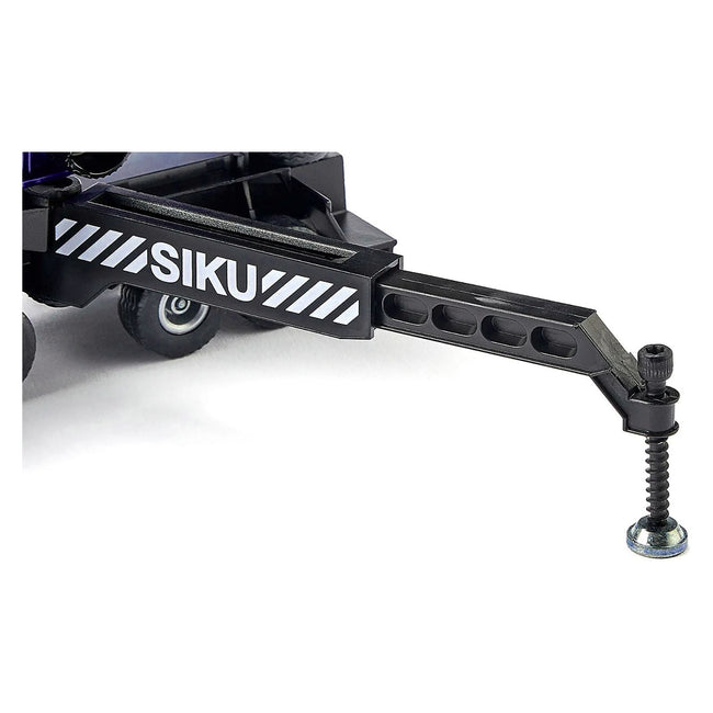 Heavy Mobile Crane Blue and Black with Extenders and Lifting Block 1/55 Diecast Models by Siku - SIKU - ModelCars.com