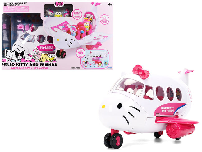 "Hello Kitty and Friends" Airplane Set with 3 Figures Model by Jada-Jada-ModelCars.com