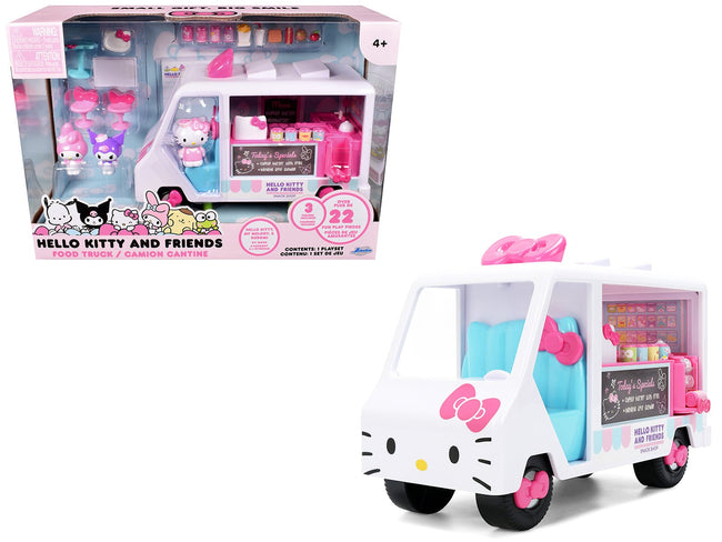 "Hello Kitty and Friends" Food Truck Set with 3 Figures Model by Jada-Jada-ModelCars.com