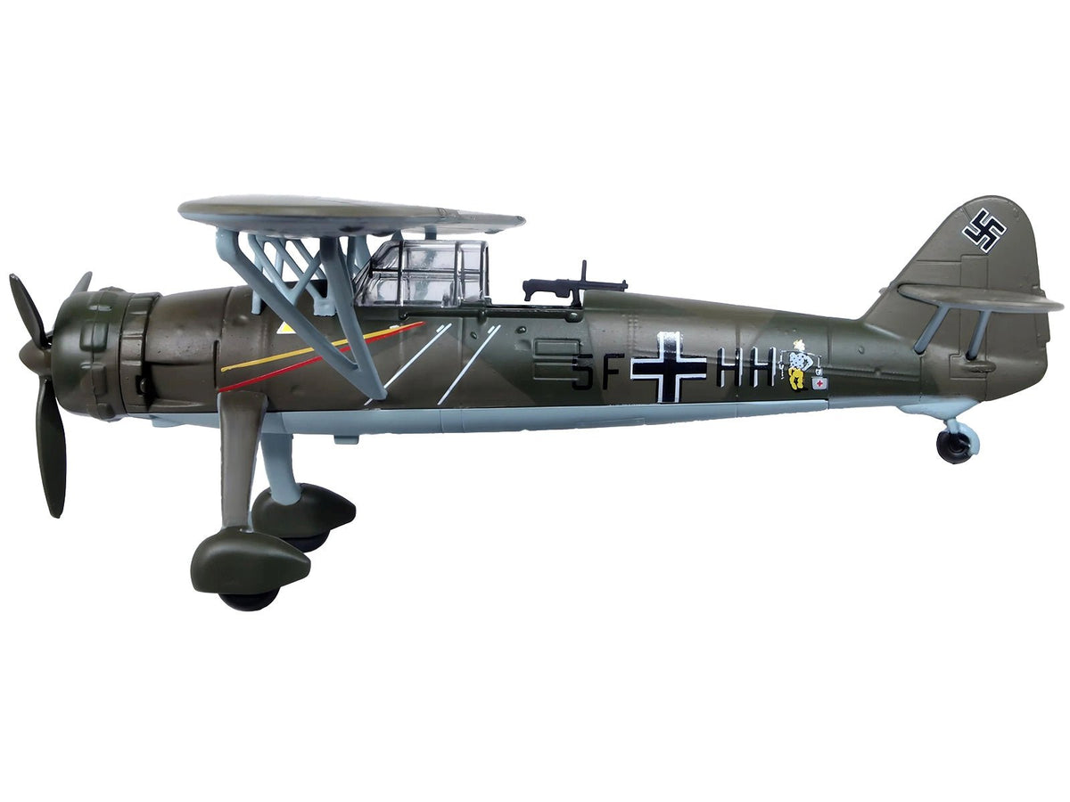Henschel Hs 126 A-1 Reconnaissance Aircraft "Hannes Gaub Gerd Scroder 1.(H)/14 Invasion of Poland" (1939) German Luftwaffe "Oxford Aviation" Series 1/72 Diecast Model Airplane by Oxford Diecast-Oxford Diecast-ModelCars.com