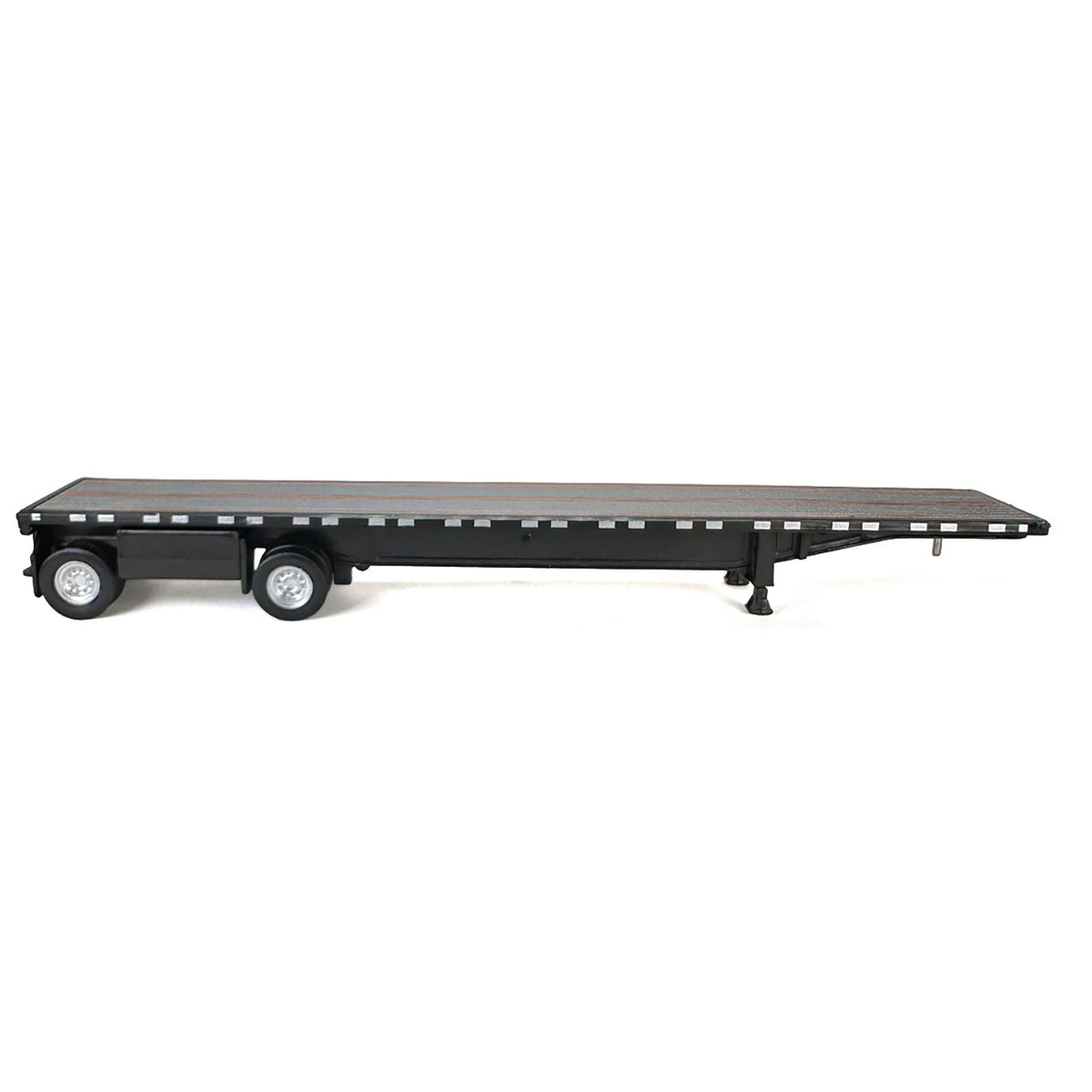 High Boy Spread Axle Flatbed Trailer Black 1/87 (HO) Plastic Model Car by HO Logistics-HO Logistics Replicas-ModelCars.com