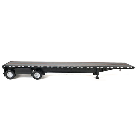 High Boy Spread Axle Flatbed Trailer Black 1/87 (HO) Plastic Model Car by HO Logistics-HO Logistics Replicas-ModelCars.com
