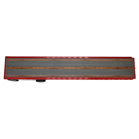 High Boy Spread Axle Flatbed Trailer Red 1/87 (HO) Plastic Model Car by HO Logistics-HO Logistics Replicas-ModelCars.com